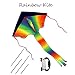 Produktbild NDRFT Rainbow Kite-Beautiful Large Einfach zusammenzubauen Einfacher Flyer für Outdoor-Spiele und Aktivitäten mit String für Kinder, Jungen, Mädchen, Erwachsene