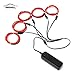 Produktbild 5 X 1 Meter EL Wire Neon Glowing Strobing Licht mit AA Batterie Wechselrichter für Halloween Weihnachtsfeier Auto Dekoration (ORANGE)