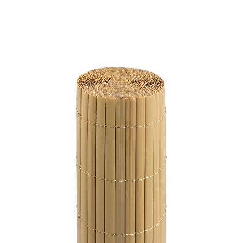 PVC Sichtschutzmatte / Sichtschutzzaun für Garten, Balkon und Terrasse, 90 x 300 cm, bambus - 2