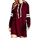 Produktbild Sannysis Hoodie Damen Bauchfrei Hoodie Kleid Sweaterkleid Kapuzenkleid Sportlich Sweatshirt Kleider Freizeitkleid