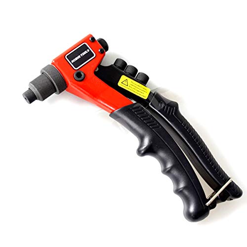 Merry Tools HK 405521 pistola rivettatrice manuale,attrezzo resistente da 20cm,con 4 ugelli 2.4-4.8MM