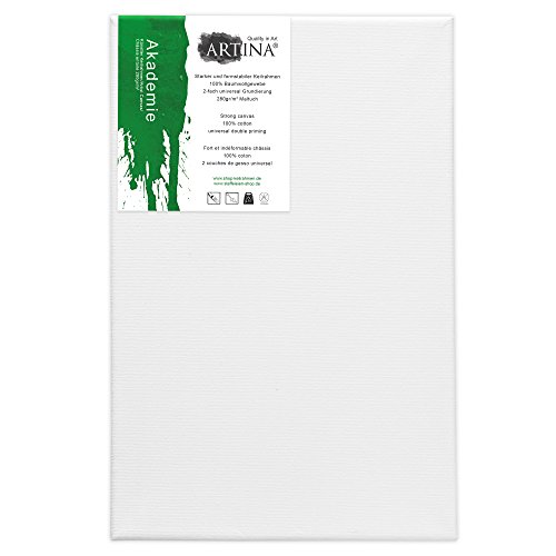 Artina® 10er Set – 20×30 cm Leinwand aus 100% Baumwolle auf stabilem Keilrahmen in Akademie Qualität – 280 g/m² - 3