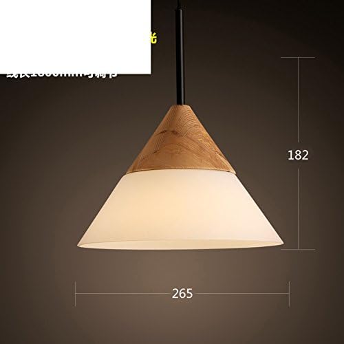 Retro Wooden Chandelier,Modern Minimalist For Restaurant lamp The dining room Tea shop Hotpot Bar- 19x26cm(7x10inch)