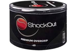 SHOCKOUT CONTENITORE DI 60 OVERGRIPS PREMIUM LISCI BIANCO NERO