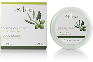 LEPO | Burro per il Corpo con Olio di Oliva Bio 150ml, Idratante e nutriente per una Pelle Morbida e vellutata