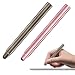 Produktbild MoKo Universal Activer Stylus Stift - [2 Stü.] 8mm Durchmesser Touchscreen Eingabestift Kapazitanzstift mit hochpräzis , mit Microfaser Strickspitze, geeignet für Samsung iPad Tablets, iPad 2 / 3 / 4 / iPad Mini 4 / iPad Air 2 / iPad Mini 4 / new iPad 9.7 2017, Rose Gold/Braun