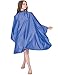 WM Beauty 6 Colours Available 50'' x 58'' Professional Water Repellent Adjustable Hair Salon Cape with Snaps Closure, Blue