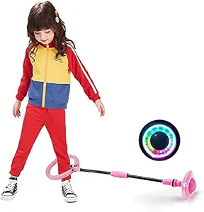 OANGO Ankle Jumping Skipping Toy Flashing Lights Kids Jumping Rope/Ring Skipping Toy for Outdoor Fun Sports (Skipping Toy (Random Color)