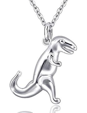 MATERIA Dinosaurier Anhänger Silber 925 rhodiniert MARCO - Kinder Anhänger Tier T-Rex + Box #KA-298