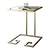 Produktbild CZZ Esstisch Couchtisch Aus Glas Schmiedeeisernen Kleinen Quadratischen Tisch, Einfache Ecktisch, Geeignet Für Wohnzimmer Sofa Seite Schlafzimmer, 3 Farben,A,Tabelle