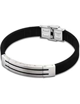 LOTUS Style Herren Armband Man-Kollektion Edelstahl silber schwarz PVD-Beschichtung, Anhänger silber schwarz JLS1521...