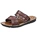 Produktbild Luckycat Herren Hausschuhe Herren Rutschfeste Strandschuhe Herrenschuhe Cool Slippers Beach Shoes Sandalen Zehentrenner Hausschuhe (CN:40=EU:39, Braun)