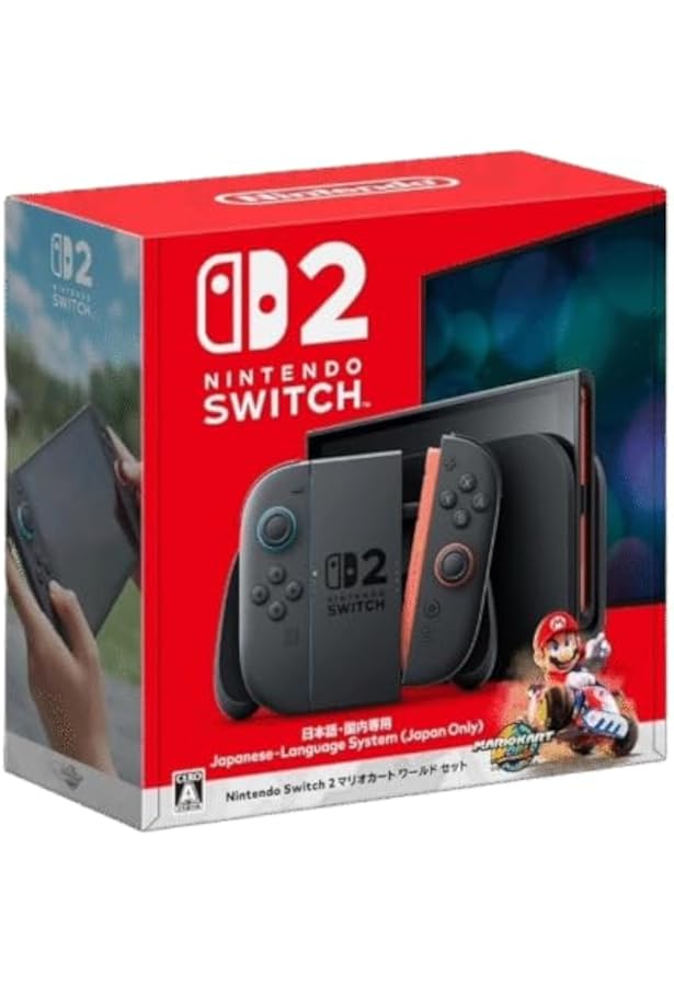 Nintendo Switch 2 + Mario Kart World with Red & Blue Joy Con (1