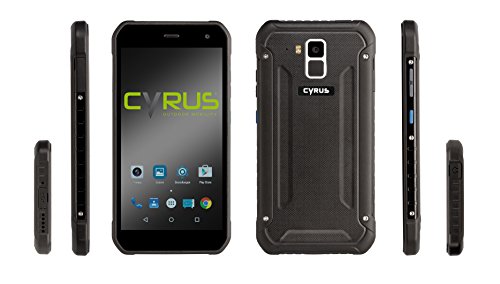 Cyrus CYR10123 Outdoor Smartphone CS40 (13,2 cm (5,2 Zoll) IPS HD Display, Android 7.0 Nougat, Dual SIM, LTE, USB Type C, stoÃŸsicher, staubgeschÃ¼tzt, wasserfest, 16MP Kamera, 4GB RAM, 32GB ROM) schwarz