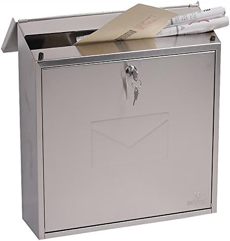 Phoenix Casa MB0111KS Front Loading Mail Box in Stainless Steel with Key Lock