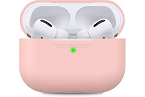 AHASTYLE AirPods Pro Case Protective Cover [Front LED Visible] Compatible with Apple AirPods Pro 2019 (Without Carabiner, Pink)