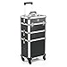 Urbanity Professional Aluminium Beauty Makeup Cosmetic Trolley Case Black