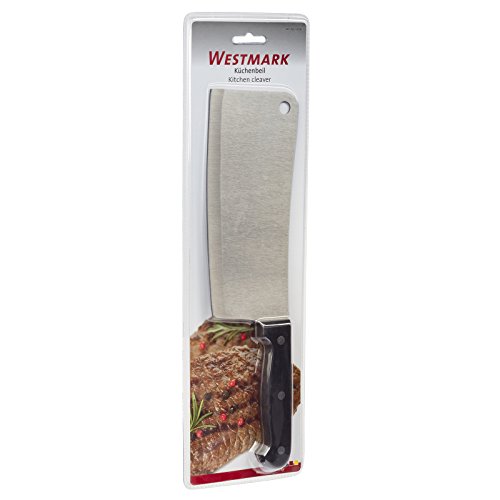 Westmark Hüchenbeil, Breite Klinge, Gesamtlänge: 30 cm, Rostfreier Edelstahl/Kunststoff, Schwarz/Silber, 13582280 - 2