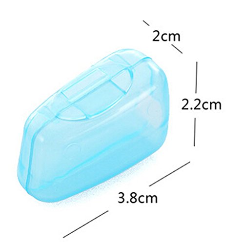 Führender-Star Neue 5 Stücke Reise Zahnbürstenkopf Neue Bürstenreiniger COVER SCHALE HÜLLE Tasche Case Kappe Zum Campen - 2