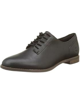 Timberland Damen Preble Oxford Soil Forty Leather, Jet Black Schwarz