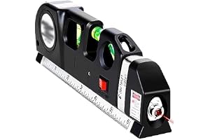 Bluedeal Digital Distance Laser Level Spirit Level Meter Pro 3 Leveller Black 2 Line Measuring Tape Measurement Tool