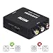 Produktbild Egurs RCA to HDMI, AV to HDMI, 3RCA CVBS Composite Audio Video to 1080P HDMI Converter Adapter Supporting PAL/NTSC for PS3/STB/Xbox/VHS/VCR/Blue-Ray DVD Players/TV/PC Black