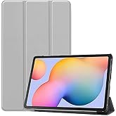 Aksesuarcim Samsung Galaxy Tab S6 Lite SM-P610 P613 P615 P617 P619 ile Uyumlu Kılıf 2 Farklı Stand Olabilen Arka Kısım Şeffaf