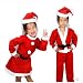 Produktbild HEHAHA-STUDIO Weihnachtskleidung Weihnachtsaufführung Kinderkostüm Weihnachtsmannkostüm, Mädchen 7-9 Jahre Alt