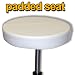 WHITE THERAPY STOOL SALON SPA BEAUTY MASSAGE GAS LIFT CHAIR MANICURE THERAPIST
