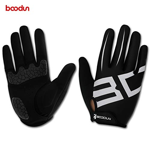 EDJIAN Gants de vélo pour l'hiver, Respirants, antidérapants, résistants au Soleil pour Moto, Gants de vélo de Montagne, Gants en Gel pour Homme - Noir - XL