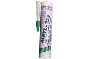 Den Braven Acryl 325 - Mastic Acrylique Joints et Fissures – Intérieur – Pour Escaliers, Murs, Plafonds, Plinthes, Fenêtres, Béton ... – Tous Matériaux – Couleur Pierre Gris – Cartouche de 300 ml