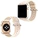 Produktbild lala Pink Apple Watch Armband 38mm Marmor Leder Uhrenarmbänder Ersatzarmbänder mit Silber Metall Adapter für Apple Watch Serie 3 Serie 2 Serie 1 Sport Edition,Gold