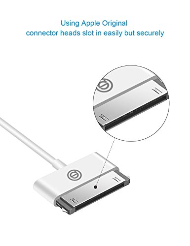 iPhone 4s Kabel, OPSO 1.2m [Apple MFI zertifiziert] iPhone 30 Polig auf USB Kabel für iPhone 4 / 4s, iPad 1/2/3, iPod-Note, iPod Nano – 4.0 Füße (1.2 Meter) – Weiß - 2