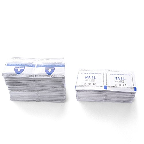 ewinever(R) 200 Stück Gel Polish Remover Wraps Einfache Folien Nagel Kunst Reiniger W / Aceton - 5
