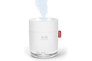 FATE TO FATE Luftbefeuchter 500ml Mini USB Air Humidifier Ultraschall Luftbefeuchter Schlafzimmer Ultra Leise Raumluftbefeuchter, Automatische Abschaltung, Bis zu12-18h Stunden Dauerbetrieb für Haus Yoga Büro