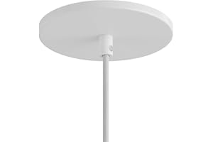 creative cables Rosace encastrable au Plafond avec 1 Trou Central - Blanc Mat