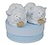 Doudou et Compagnie DC2424 Lamb Socks with Rattle - Blue