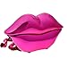 Produktbild TOOGOO(R) Lebendig Marilyn Monroe Amaranth Glossy Sexy Lippen kussen schnurgebundene Telefon Telefon