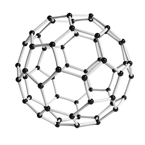 Preisvergleich Produktbild JullyeleDEgant Kohlenstoff 60 Molekülstruktur Modell C60 Lehrinstrument Wissenschaftliche Chemie Carbon 60 Nanoröhrchen Modus Links Kit Set