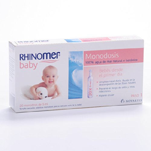 Rhinomer Physiological Saline Water 20 x 5 ml. Monodose