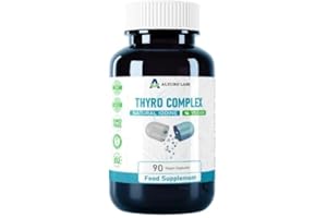 Alzuro Labs Thyro Complex with Natural Iodine from Kelp | High Strength L-Tyrosine, Selenium & Zinc | Thyroid & Energy Support Formula | 90 Vegan Capsules (3-Month Supply) | Non-GMO, GMP & Lab Tested
