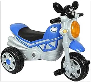 Sagar Bullet Bike Baby Tricycle for 2 to 5 Years Old Kids and Boys with Music and Light Birthday Gift (Blue)