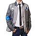 Produktbild Become Human Agent Anzug Komplettset Uniform Halloween Cosplay Kostüm Jacke Casual Alltag Outfit Top Coat, Coat+Black Tie+Shirt, Bust L: 95-103cm