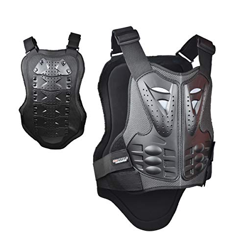 Madbike Vest Armor Motorcycle Protector for Chest and Back Protection (Medium)