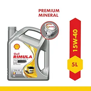 Shell Rimula R4 15W-40 API CI4 Plus Heavy Duty Diesel Engine Oil (5L)