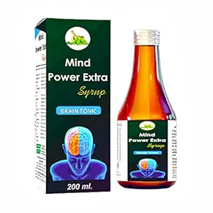 Mind Power Extra Brain Tonic Syrup | Boost Memory Power | Keeping your mind free from Anxiety and Depression | Enhance Your Learning Ability-200 ml