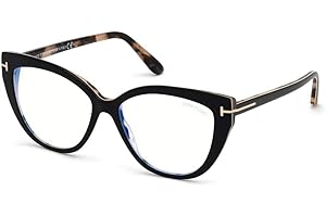 Tom Ford Gafas de Vista FT 5673-B BLUE BLOCK Black Havana 54/15/140 mujer