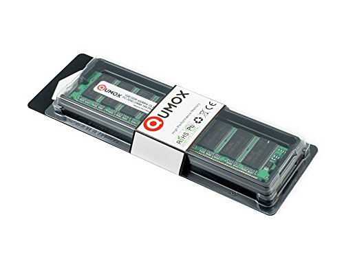 QUMOX Memoria DDR DIMM 2GB 2 x 1GB  400Mhz PC3200  184PIN  para Computadora de Escritorio