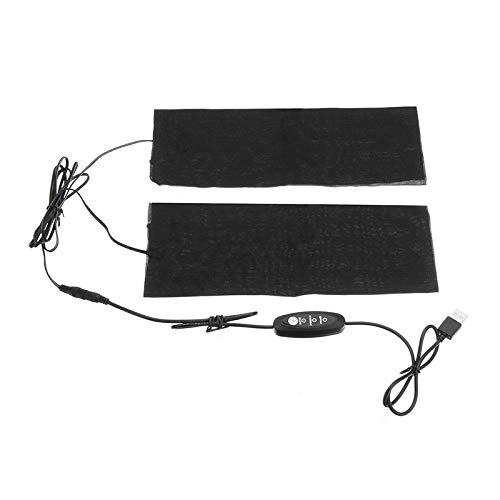 Preisvergleich Produktbild TOPmountain elektrische Heizkissen - USB-Heizfederkissen mit 3 Feilen, elektrisches Heiztuch, 9W