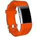 Produktbild Für Fitbit Charge 2,Amcool Outdoor Sport Cool Einstellbar Soft Silikon Armband Gurt Band (Orange, Für Fitbit Charge 2)